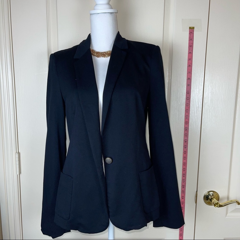 Black Zara Basic Jacket In Size Large Worn Once - image 1